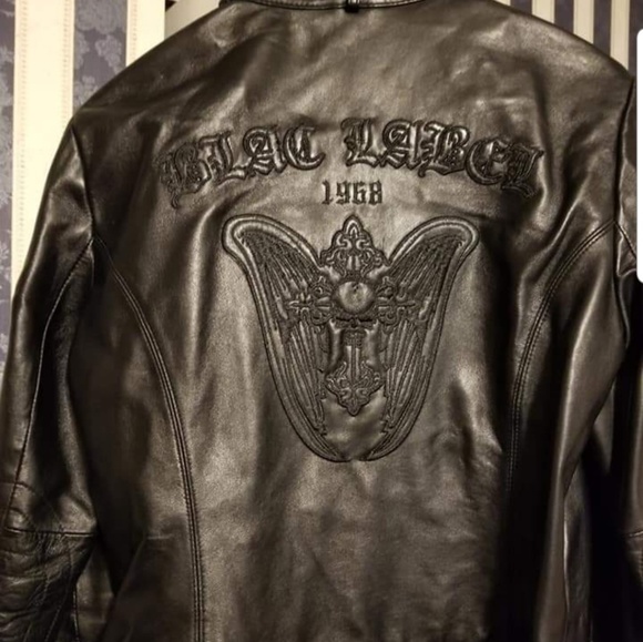 Blac Label Leather Jacket size lrg - Picture 2 of 2